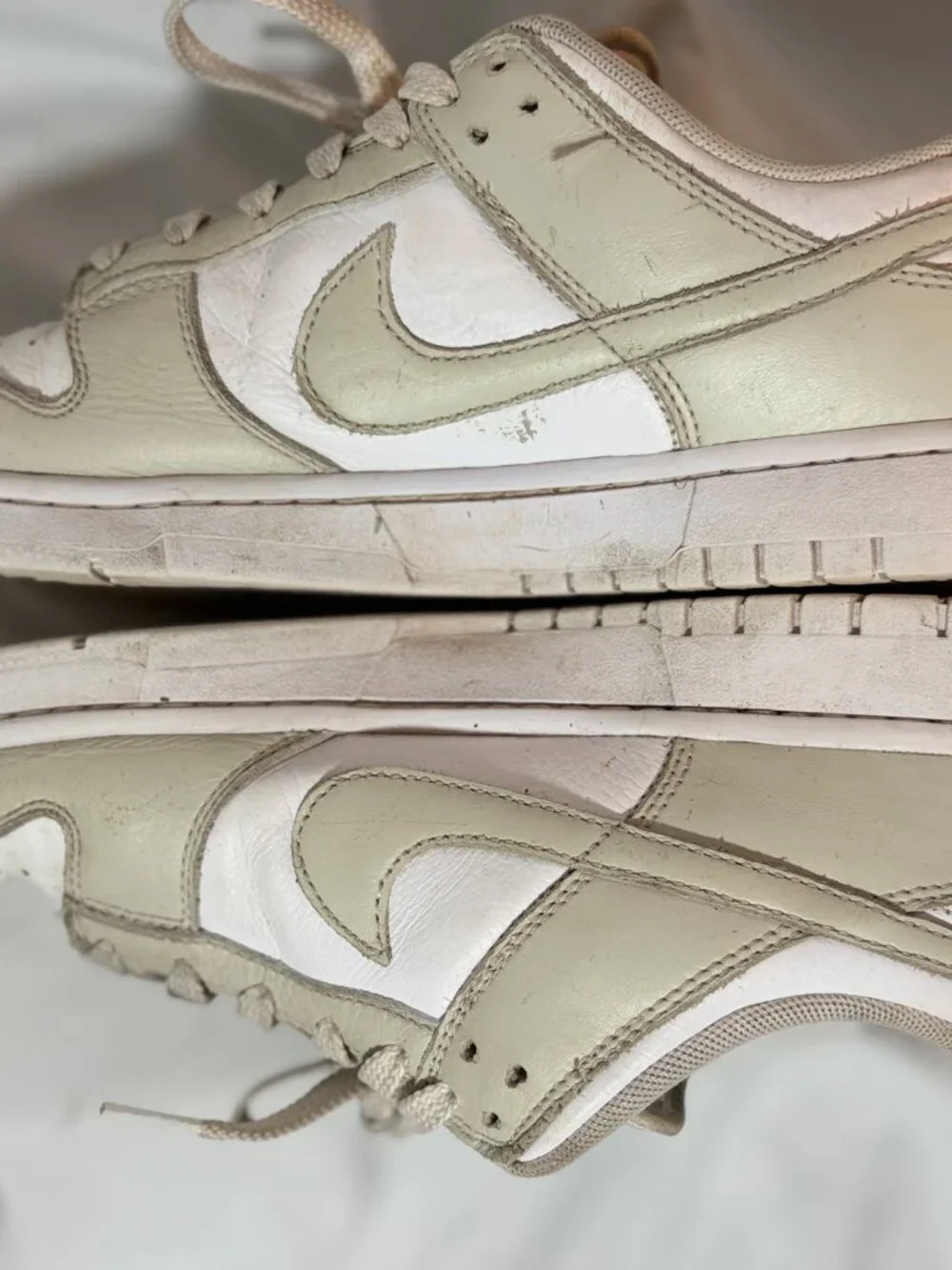 Nike Dunk Low By You Custom Beige/White Sz 9